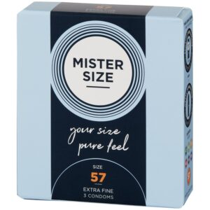 Mister Size PureFeel Kondomer 3 st (47-69 mm) - Klar - XL