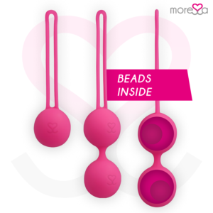 Moressa Osian Set - Bäckenbottenbollar i Premium Silikon, Rosa