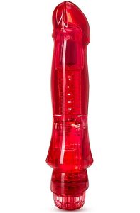 Naturally Yours Salsa Red 17cm Dildo med vibrator