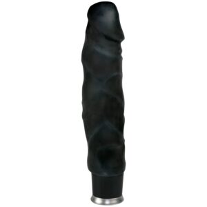 Nature Skin Big Vibe Dildovibrator 23,5 cm - Svart