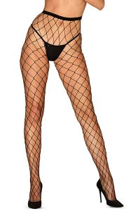 Obsessive S812 Tights Black XL/XXL Fishnet Strumpbyxa