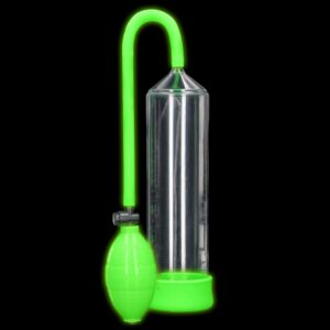 Ouch! Glow in the Dark Klassisk Penispump - Grön