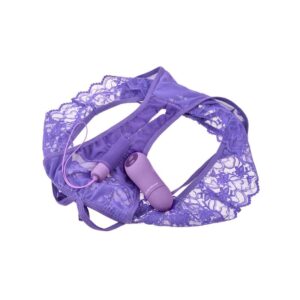PIPEDREAMS FANTASY FOR HER Crotchless Panty with Vibrating Bullet Thrill-Her With Remote Control