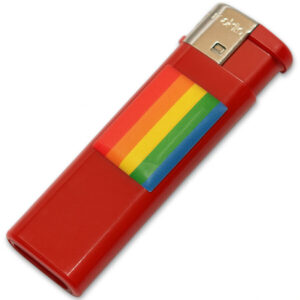 PRIDE - LIGHTER FUSCIA WITH LGBT FLAG