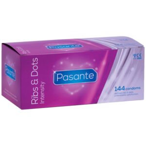 Pasante Intensity Ribs & Dots Kondomer 144 st - Klar