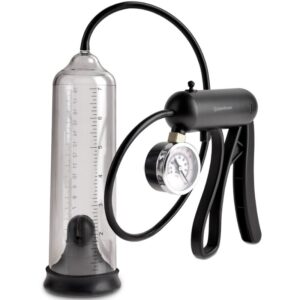 Penispump Pro-Gauge med tryckmätare - transparent