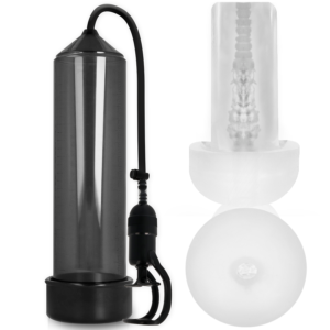 Penispump RX5 svart med masturbator