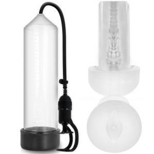 Penispump RX5 transparent med masturbator