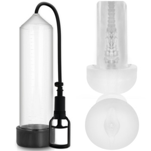 Penispump RX7 Transparent med Masturbator