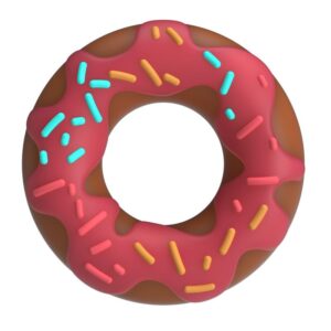 Penisring i rosa silikon - Pretty Love Super Donut