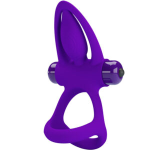 Pretty Love - Vibrerande Penisring i Violet Silikon