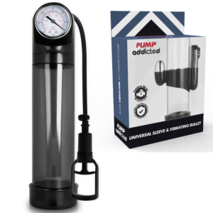 Pump Addicted RX9 - Svart vibrerande penispump