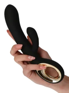 Rabbit Vibrator Handy Two Touch Grip Black Rabbitvibrator