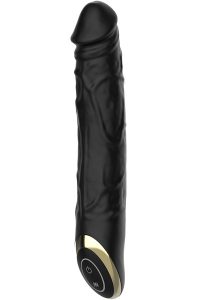 Realistic Vibrating Dildo Black 21 cm Dildo med vibrator