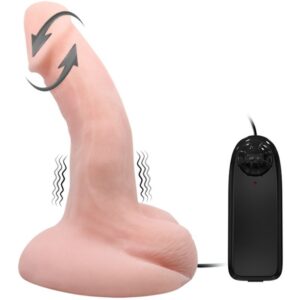 Realistisk dildo med vibration och rotation