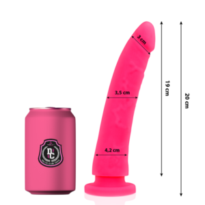 Rosa dildo i medicinsk silikon 20 cm