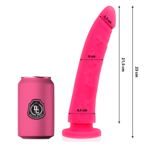 Rosa dildo i medicinsk silikon 23 cm