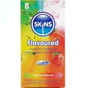 SKINS Smakade Kondomer - 8-pack Premium