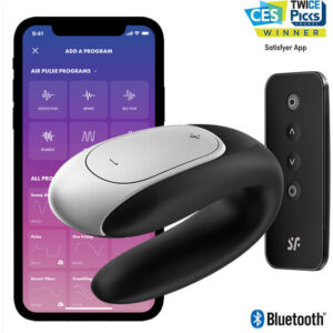 Satisfyer Double Fun Parvibrator - Svart