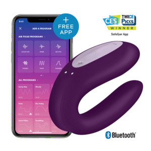 Satisfyer Double Joy Parvibrator - Svart