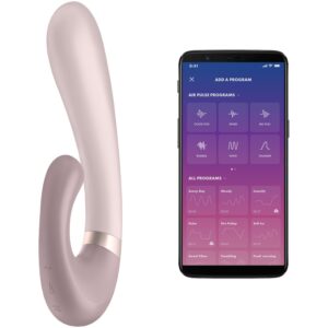 Satisfyer Heat Wave Appstyrd Rabbitvibrator - Lila