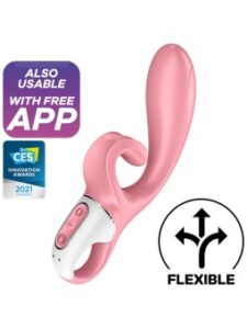 Satisfyer Hug Me Rabbit Vibrator App Pink