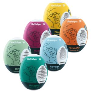Satisfyer Masturbator Eggs - Set med 6 ägg