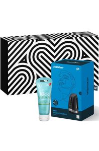 Satisfyer Men Heat Vibration + RFSU Klick 100ml Paketerbjudande