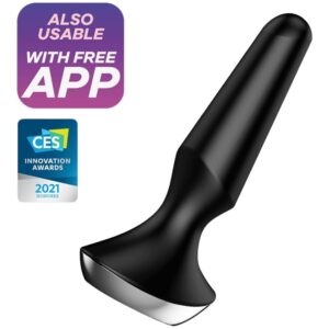 Satisfyer Plug-ilicious 2 Analplugg Vibrator – Svart