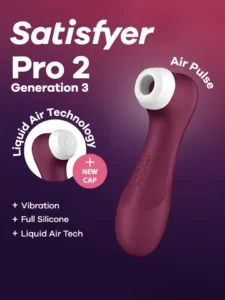 Satisfyer Pro 2 Generation 3 With Liquid Air Red Lufttrycksvibrator