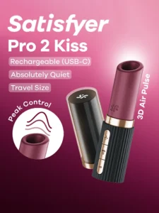 Satisfyer Pro 2 Kiss Air Pulse Vibrator Lufttrycksvibrator