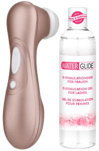 Satisfyer Pro 2 + Orgasm Gel 300 ml Lufttrycksvibrator