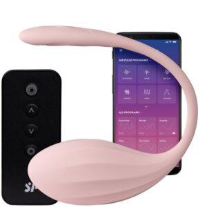 Satisfyer Ripped Petal Wearable Vibratorägg - Ljusrosa