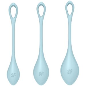 Satisfyer Yoni Power 2 Kegelbolls-set - Blå