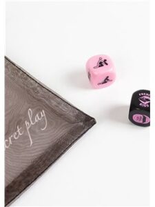 Secret Play Foreplay Lovers Dice 2 Pcs Black
