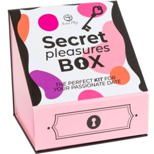 Secret Play – Nöjesbox för par med tärningar, vibrator och fjäderpenna