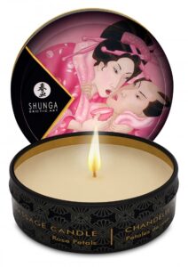 Shunga Erotic Art Massage Candle Rose Petals 30ml