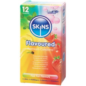 Skins Flavoured Condoms 12 st - Klar