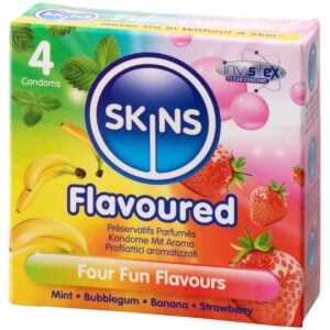 Skins Flavoured Condoms 4 st - Klar