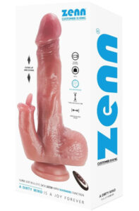 Soft Realistic Dildo Thrusting/Warming Function 22 cm Dildo med vibrator