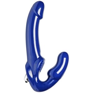 Strap U Revolver II Vibrerande Strapless Strap-On Dildo - Blue