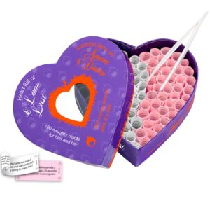 Tease & Please Heart Full of Love and Lust Erotiskt Spel för Par - Lila