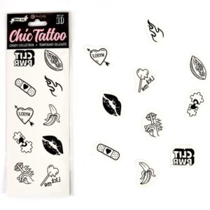 Tillfälliga tatueringar - Candy Collection 10-pack