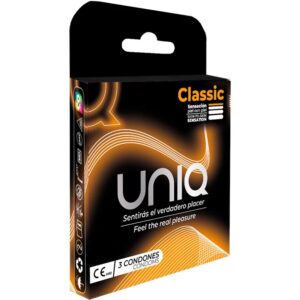 UNIQ Classic latexfria kondomer 3-pack
