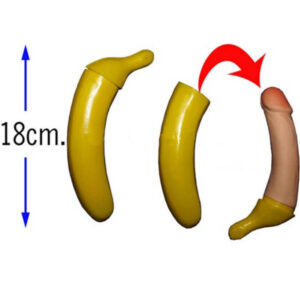 Überraschungs-Banane mit Penisform