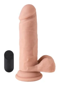 Vibrating Realistic Dildo With Remote 16,5 cm Dildo med vibrator