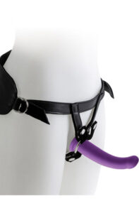 Virgite Harness With Purple Dildo Medium Strap-on med sele