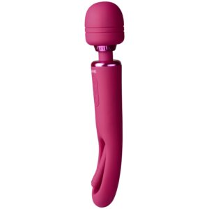 Vivishine Vive Kiku Dubbeländad Magic Wand & G-punkts Stimulator - Ljusrosa