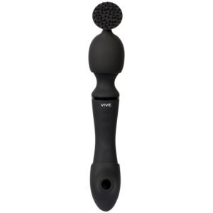 Vivishine Vive Nami Wave Pulserande Magic Wand med Dubbla Ändar 22 cm - Svart
