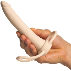 Willie City Strap-On Dual Dildo 15,3 cm - Nude